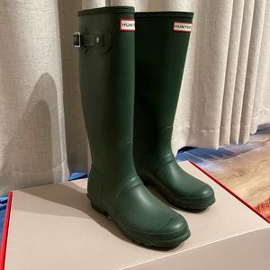Hunter Original Tall Rain Boots Green